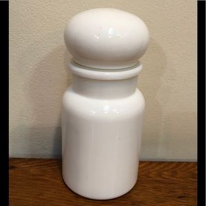 Vintage Milk Glass Jar from Belgium